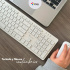 Kit de Teclado y Mouse Stylos STPKTM5W, Inalámbrico, USB, Blanco, Español  4