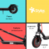 Stylos Scooter M2, hasta 30km/h, 250W, máx. 120kg, Negro  7