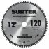 Surtek Disco para Sierra 120625, 10", 80 Dientes, para Aluminio