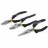 Surtek Juego de Pinzas de Electricista P01, 3 Piezas, Negro
