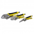 Surtek Pinza de Presión SYS-115-085, 3 Piezas, Acero Forjado