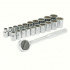 Surtek Juego de Dados con Matraca A02C, 3/8", Cromado, 21 Piezas