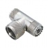Syscom Adaptador en "T" UHF Macho - 2x UHF Hembra, para WP-629/WP-639/WP-641  1