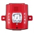 System Sensor Sirena con Lámpara Estroboscópica para Exteriores, 12V, Rojo  1