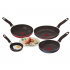 T-Fal Juego de Sartenes Expert Chef 1582700, 4 Piezas, Antiadherente, Aluminio, Negro  1