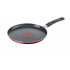 T-Fal Sartén para Crepas, 25cm, Antiadherente, Negro/Rojo  1