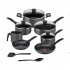 T-Fal Batería de Cocina Family Cook, 13 Piezas, Gris  1