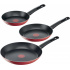 T-Fal Juego de Sartenes Simply Cook Red, 20/24/30cm Antiadherente, 3 Piezas, Rojo  1