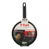 T-Fal Comal para Crepas Hard Titanium Plus, 25cm, Antiadherente, Negro/Rojo  3