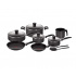 T-Fal Batería de Cocina B479SD84, Aluminio, Antiadherente, 13 Piezas