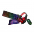 Kit Gamer de Teclado y Mouse T2GO incluye Teclado + Mouse + Diadema RGB + Mousepad, Alámbrico, USB, Nergro (Inglés)  1