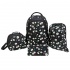 Targus Juego de Mochilas Flores, 25L, 4 Piezas, Negro/Blanco