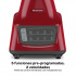 Taurus Licuadora Grandeur, 2 Litros, 550W, 2 Velocidades, Rojo  5