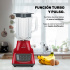 Taurus Licuadora Grandeur, 2 Litros, 550W, 2 Velocidades, Rojo  6