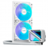 TCOMAS LE200 240 Enfriamiento Líquido para CPU, 2x 120mm, hasta 2500RPM, Blanco
