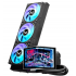 TCOMAS NEOX 360 Enfriamiento Líquido para CPU, 3x 120mm, hasta 3000RPM, Negro