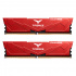 Memoria RAM Team Group Vulcan DDR5, 5600MHz, 16GB, CL36, XMP, Rojo