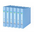 Techmakro Carpeta con Arillo KITCARP6-1AZ, para 250 Hojas de Tamaño Carta, 6 Piezas