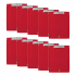 Techmakro Tabla de Cartón/PVC con Agarrapapeles, Tamaño Carta, Rojo