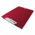 Techmakro Tabla de Cartón/PVC con Agarrapapeles, Tamaño Carta, Rojo  2