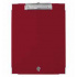 Techmakro Tabla de Cartón/PVC con Agarrapapeles, Tamaño Carta, Rojo  1