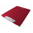 Techmakro Tabla de Cartón/PVC con Agarrapapeles, Tamaño Carta, Rojo  1
