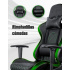 TechZone Silla Gamer Elite Xbox RGB, hasta 120Kg, Negro/Verde  9