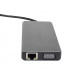 TechZone Docking Station TZ21DS2C USB-C, 3x USB 3.0, 1x USB 2.0, 2x HDMI/1x RJ-45, Negro  3