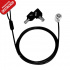 TechZone Candado de Llave para Laptop TZCKL01-BULK, 1.8 Metros,  Acero Inoxidable  3