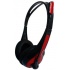 Techzone Audífonos Multimedia con Micrófono, Negro/Rojo  1