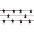 Tecnolite Serie de Focos Regulable LED Inteligente Guirnalda Exterior, WiFi, Luz RGB, 12W, Negro  1
