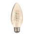 Tecnolite Foco Vintage Regulable Tipo Vela LED, Luz Suave Cálida, Base E27, 3.8W, 420 Lúmenes, Ámbar  1