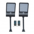 Tecnolite Kit Lámpara LED Solar para Pared con Sensor de Movimiento, Luz de Día, 4.5W, 250 Lúmenes, Negro, para Casa - 2 Piezas  4
