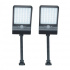 Tecnolite Kit Lámpara LED Solar para Pared con Sensor de Movimiento, Luz de Día, 4.5W, 250 Lúmenes, Negro, para Casa - 2 Piezas  2