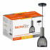 Tecnolite Lámpara Colgante ALPHER, Interiores, máx. 60W, Base E27, Negro/Gris, para Casa - No Incluye Foco  3