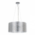 Tecnolite Lámpara Colgante de Cristal Minchir, Interiores, hasta 60W, 3x Base E27, Plata, para Casa - No Incluye Focos