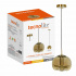 Tecnolite Lámpara Colgante HOGA, Interiores, máx. 60W, Base E27, Dorado, para Casa - No Incluye Foco  3