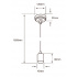 Tecnolite Lámpara Socket Colgante de Cerámica, Interiores, 8.5W, Base E27, Negro, para Casa/Iluminación Comercial - No Incluye Foco  2