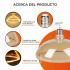 Tecnolite Foco Regulable LED Globo, Luz Ámbar, Base E27, 6W, 330 Lúmenes, Transparente, Ahorro de 85% vs Foco Tradicional de 40W  5
