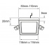 Tecnolite Lámpara LED Empotrable DECKEN SQUARE II, Interior, Luz Cálida, 8W, 470 Lúmenes, para Casa - Imagen adicional 4