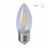 Tecnolite Foco Regulable Tipo Vela LED Gallium, Luz Suave Cálida, Base E27, 4.5W, 420 Lúmenes, Transparente  1