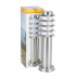 Tecnolite Lámpara Mini Poste para Piso Ámsterdam, Exteriores, Base E27, máx. 20W, Plata, para Iluminación Comercial/Casa  1