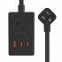 Tecnolite Smart Plug POWER CORD, Bluetooth / Wi-Fi, 3 Conectores, USB, 1200W, 10A