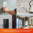 Tecnolite Interruptor de Luz Inteligente Power Creator I, 1 Botón + 1 Enchufe, Wi-Fi, Negro  6