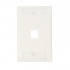 TE Connectivity Placa para Pared, 1 Puerto, Blanco  1