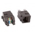 TE Connectivity Jack Modular Tipo Keystone Categoría 5e, RJ-45, Negro - Línea Standard Compliant 110  1