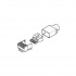 TE Connectivity Plug Modular de 8 Posiciones, Cat6 para Cable Sólido 23-24 AWG