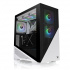 Gabinete Thermaltake Divider 370 TG Snow ARGB, Midi-Tower, ATX/EATX/Micro-ATX/Mini-ITX, USB 3.0, sin Fuente, 3 Ventiladores Instalados, Negro/Blanco 