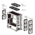 Gabinete Thermaltake H700 con Ventana RGB, Midi-Tower, ATX/Micro-ATX/Mini-ITX/EATX, USB 2.0/3.0, sin Fuente, 2 Ventiladores LED Instalados, Blanco  8