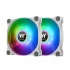 Ventilador Thermaltake Pure Duo 12 LED ARGB, 120mm, 500 - 1500RPM, Blanco - 2 Piezas  1